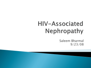 HIV-associated nephropathy