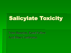 Acid/Base: Salicylate Toxicity
