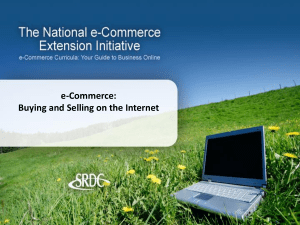 e-Commerce: Buying and Selling on the Internet