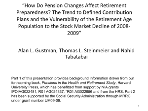 “How Do Pension Changes Affect Retirement