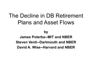 The Decline in DB Retirement Plans and Asset Flows by