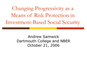 Changing Progressivity as a Means of  Risk Protection in Andrew Samwick