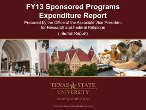 FY13 Expenditure Report