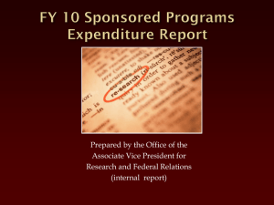 FY10 Expenditure Presentation