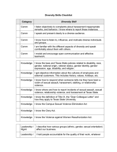 Diversity Skills Checklist