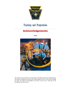 Training and Progression Acknowledgements Pohe