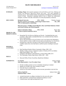 Sample Chronological Resume - Click to download an editable version