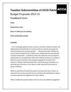 Budget Proposals 2014-15
