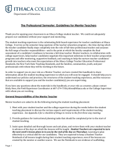 Download Mentor Teacher Handbook 2015
