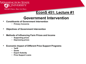 Introduction to Government Programs