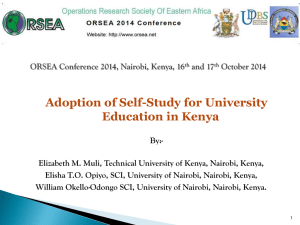 Muli_Adoption Of Self-Study For University Education In Kenya