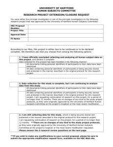 Extension or Closure Request Form