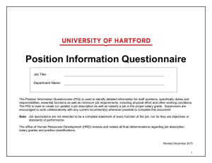 Position Information Questionnaire - This link will open in a new window.