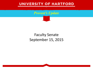 Faculty Senate Report 9.15.15