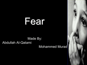 Fear, by Abdullah Al-Qatami and Mohammed Murad young person (16+)