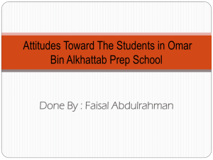 Investigating attitudes towards obese students in a school in Qatar, by Faisal Abdulrahman young person (16+)