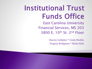 Institutional Trust Funds Overview