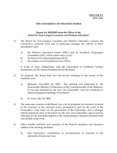 BNCCDE P.1 THE UNIVERSITY OF THE WEST INDIES