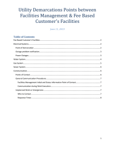 Utility Demarcation Document