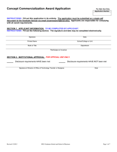 CCA Application form