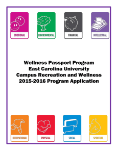 Wellness Passport Program East Carolina University Campus Recreation and Wellness