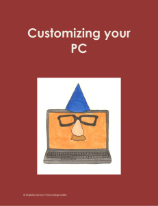 Customizing your Computer