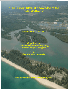 “The Current State of Knowledge of the Setiu Wetlands”