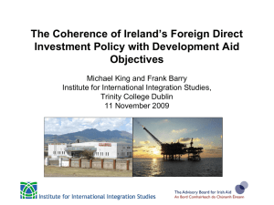 View the presentation delivered by Michael King and Frank Barry