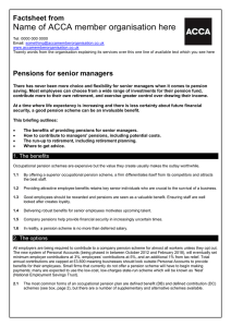 ACCA guide to... pensions for senior managers