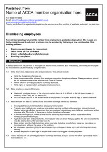 ACCA guide to... dismissing employees