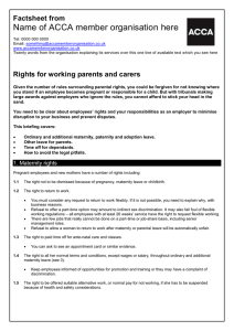 ACCA guide to... rights for working parents and carers
