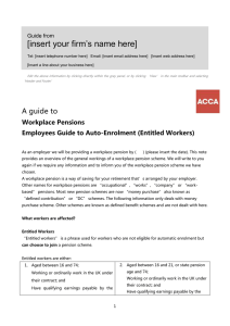 ACCA Guide to Auto-Enrolment (Entitled Workers)