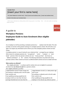 ACCA Guide to Auto-Enrolment (Non Eligible Jobholders)