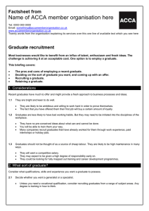 ACCA guide to... graduate recruitment