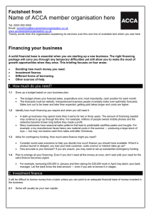 ACCA guide to financing your business