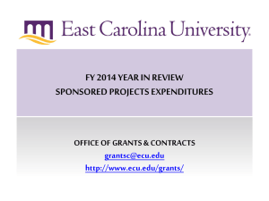 FY 2014 Sponsored Projects Expenditures