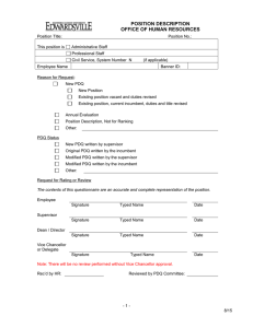 Position Description Questionnaire