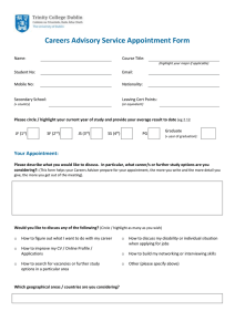 appointment form