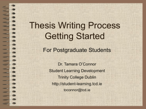 Thesis Writing.ppt - (MS PowerPoint 193kb)