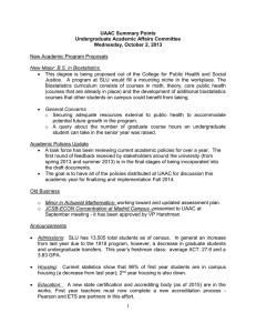 Undergraduate Academic Affairs Committee Minutes