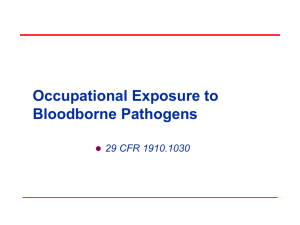 Bloodborne Pathogens Presentation NCDOL