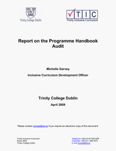 Handbook Audit Report (Word, 414kb)