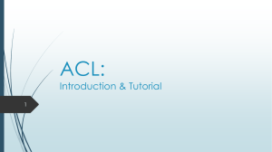 ACL Tutorial