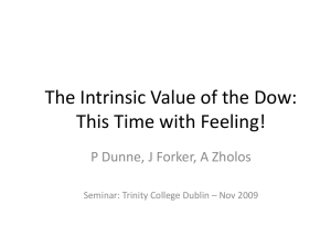 The Intrinsic Value of the DOW: This Time with Feeling