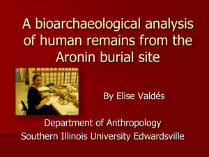 A bioarchaeological analysis of human remains from the Aronin burial site