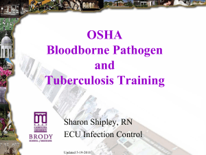 bloodborne pathogen and TB (BBP/TB) refresher course training (ppt)
