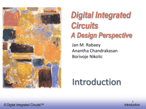 Introduction Digital Integrated Circuits A Design Perspective