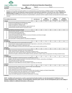 Assessment of Educator Dispositions (Word file)