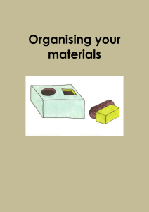 Organising Materials