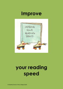 Increase your Reading Speed